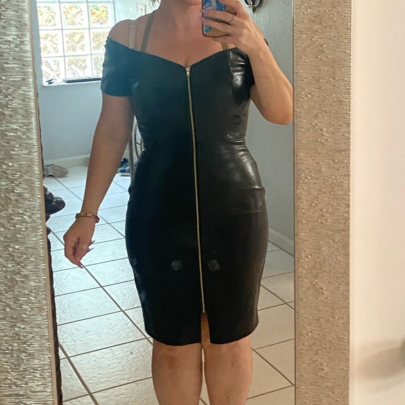 Haute Monde Dresses & Skirts - Sexy leather dress